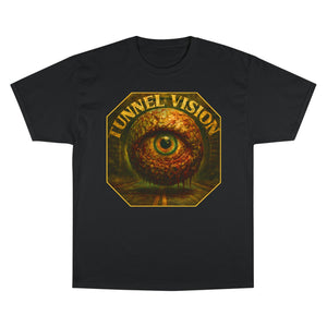 Tunnel Vision Champion T-Shirt - Urban Streetwear, Graphic Tee, Trendy Apparel, Gift for Teenagers, Casual Fashion