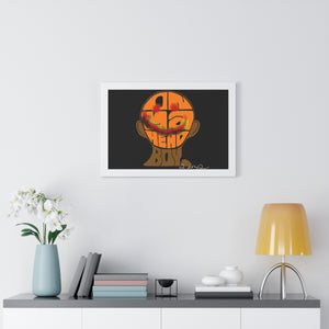 Framed Horizontal Poster - On Ya Head Boy
