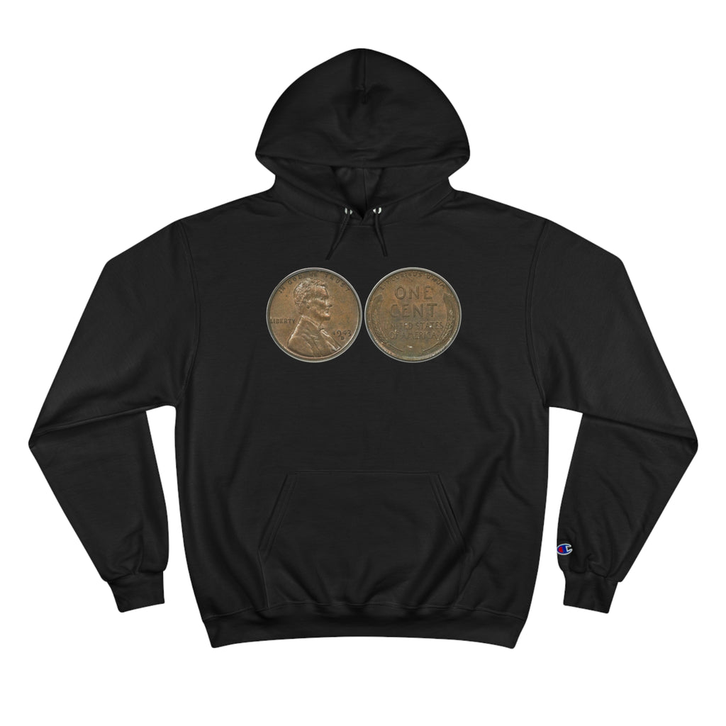 Vintage Coin Champion Hoodie - Unique and Stylish for Every Occasion
