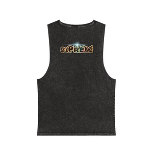 Pistol Pete Unisex Stonewash Tank Top - Edgy Vintage Graphic Tee for Music Lovers & Party Enthusiasts