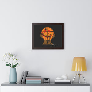 Framed Horizontal Poster - On Ya Head Boy