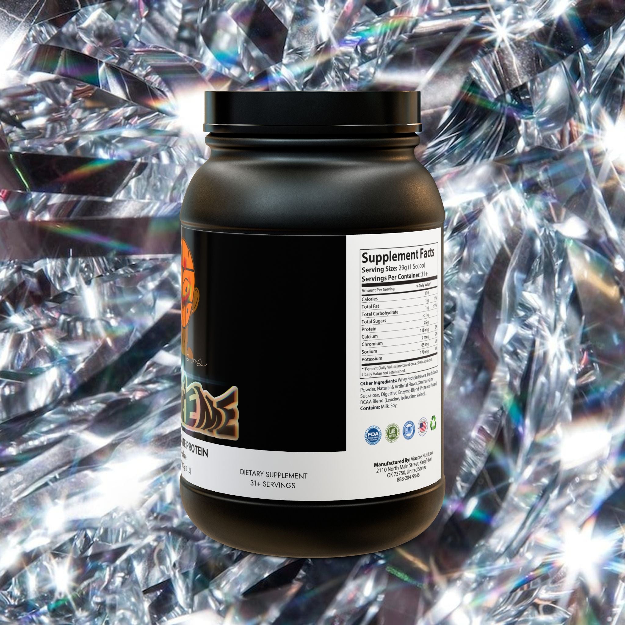 Whey Isolate Protein Supplement (907g, 2lb)