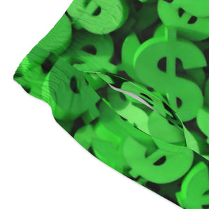 Green Money Swim Trunks